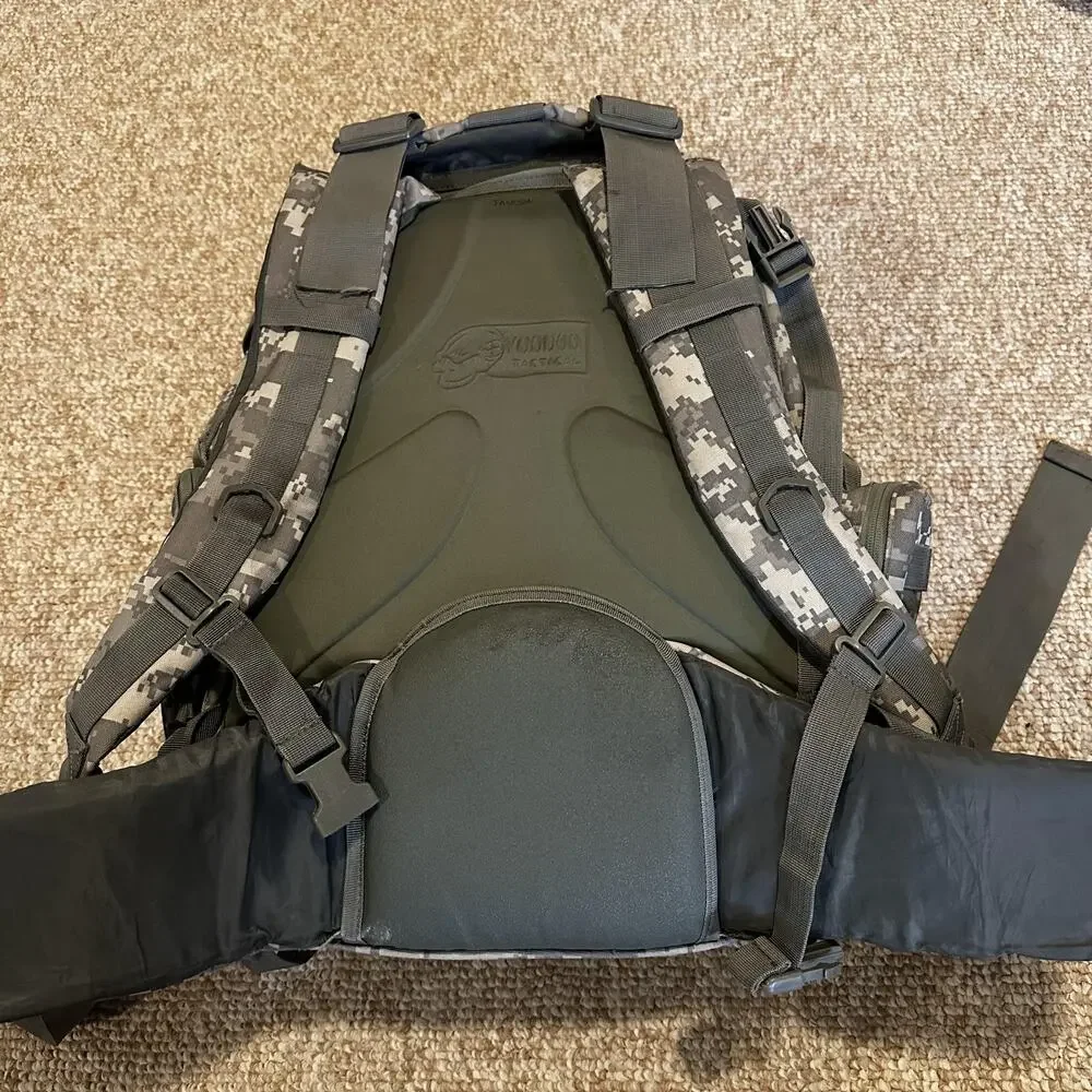 Voodoo Tactical Shoulder Bag Mens One Size Gray Camo MOLLE Hiking Pack Gear